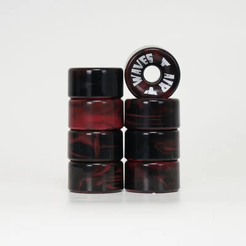Airwaves 65Mm/78A Wheels - Red/Black Marble 1