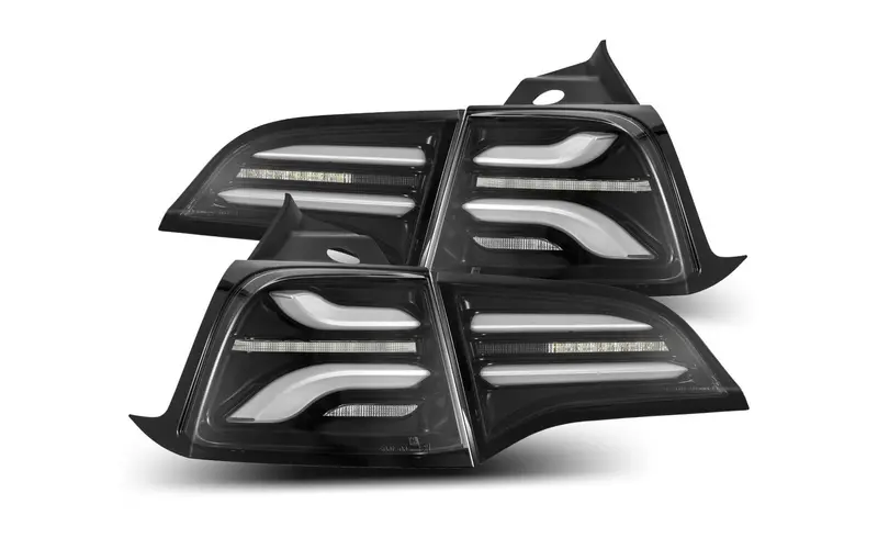 Alpharex - Pro-Series Led Tail Lights (Jet Black) - Tesla Model 3 1