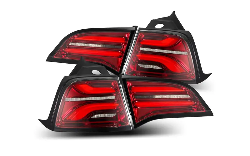 Alpharex - Pro-Series Led Tail Lights (Red Smoke) - Tesla Model 3 1