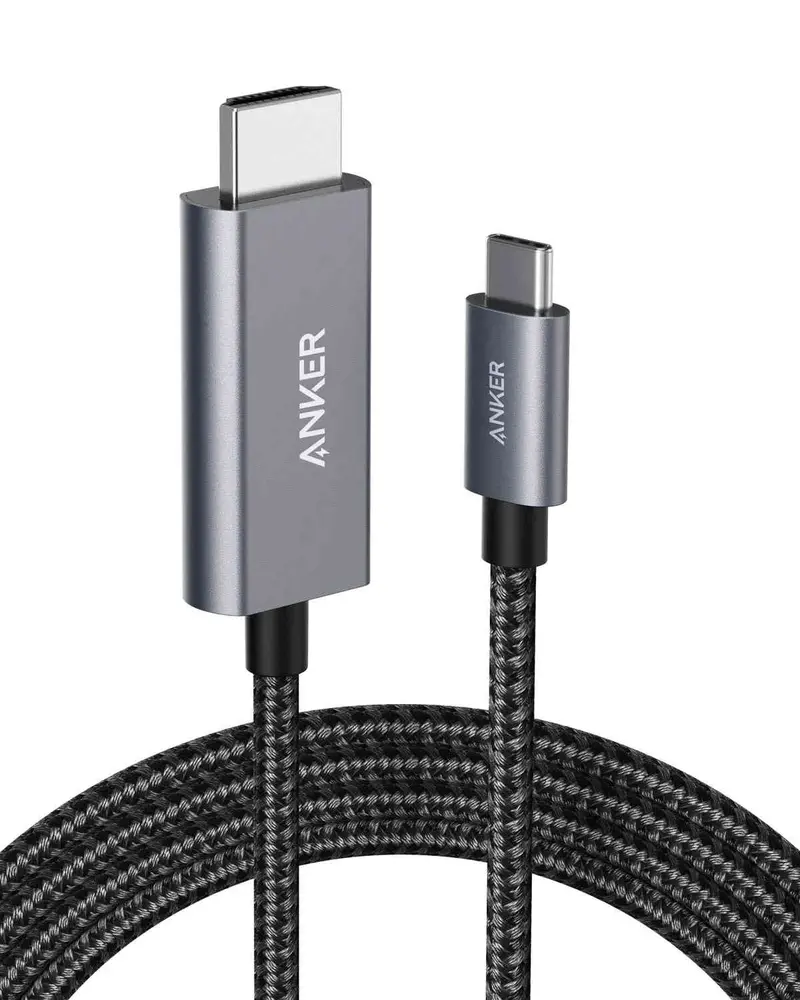 Anker 311 Usb-C To Hdmi 4K Nylon Cable (1.8M/6Ft) -Black A8730h11 1