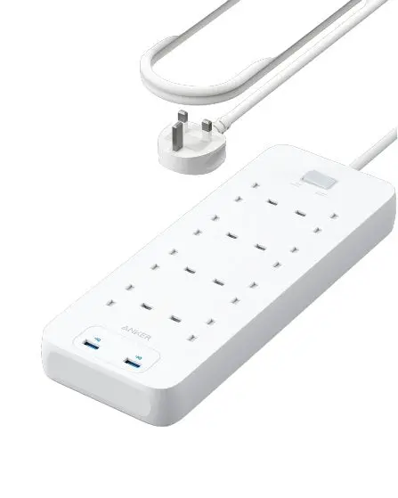 Anker 342 Usb Power Strip 8 In 1 -White A9182k21 1