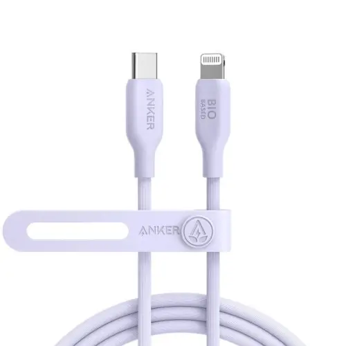 Anker 542 Usb-C To Lightning Cable (Bio-Based) (0.9M/3Ft) -Violet A80b1hv1 1