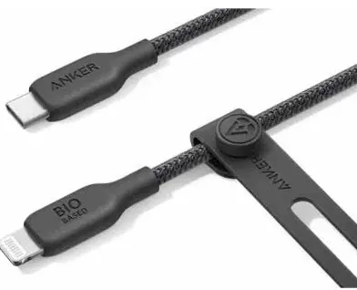 Anker 542 Usb-C To Lightning Cable (Bio-Nylon) (1.8M/6Ft) -Black A80b6h11 1