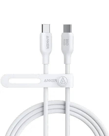 Anker 544 Usb-C To Usb-C Cable 140W (Bio-Based) (1.8M/6Ft) -White A80f2h21 1