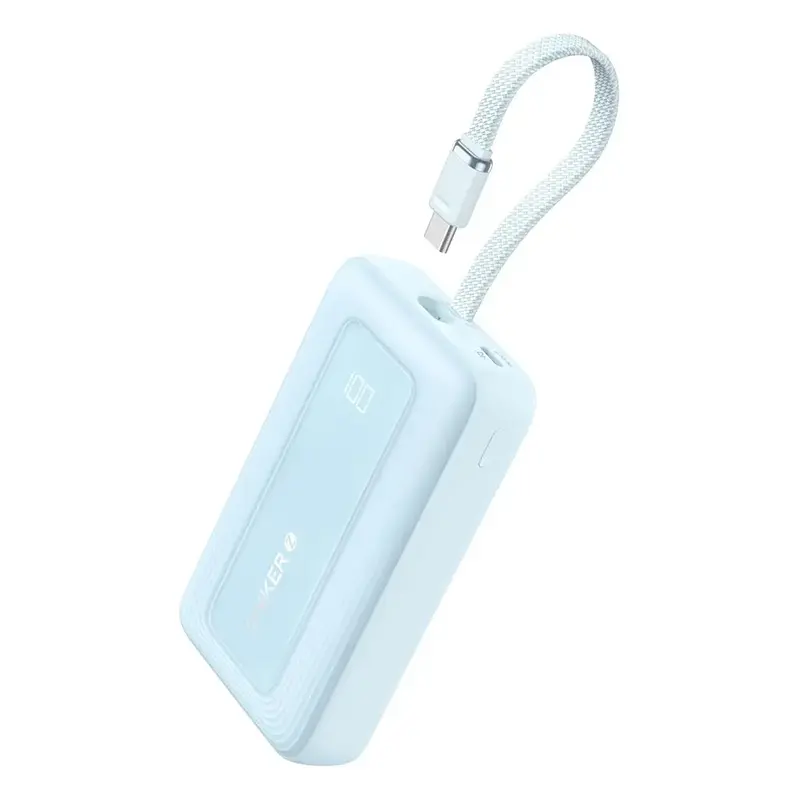 Anker Zolo Power Bank (20K, 30W, Built-In Usb-C Cable) A1689h31 - Blue 1