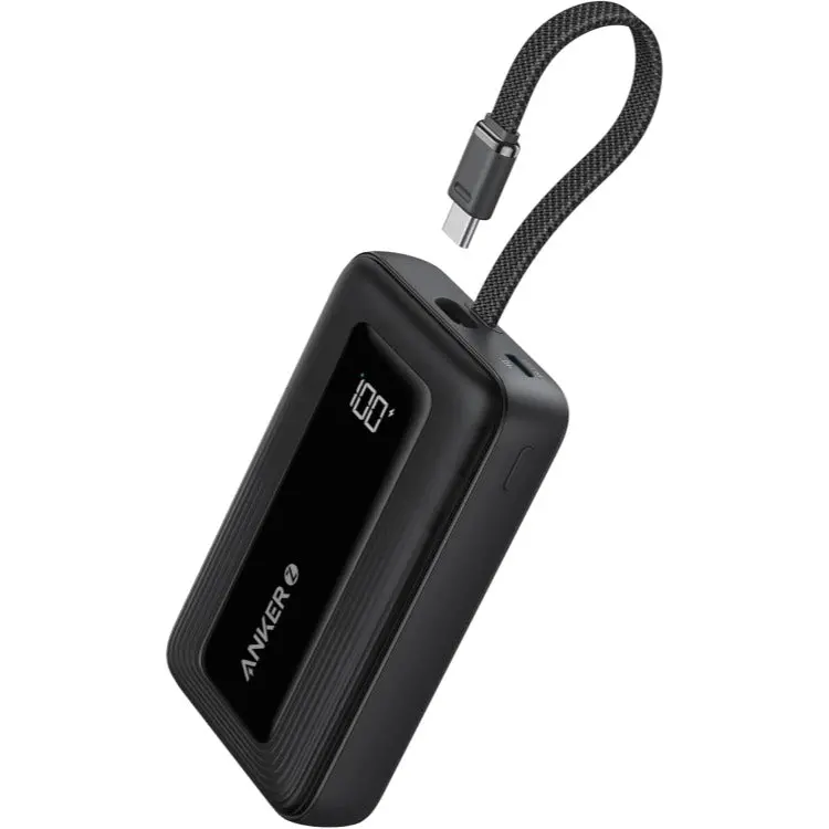 Anker Zolo Power Bank (20K, 30W, Built-In Usb-C Cable) - Black A1689h11 1