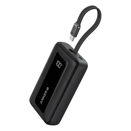 Anker Zolo Wireless Power Bank (10K, 30W, Built-In Usb-C Cable) - Black A1685h11 1