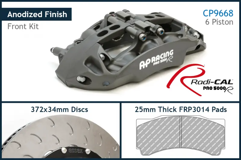 Ap Racing -  Radi-Cal Cp9668/372Mm Competition Front Brake Kit - Tesla Model 3/Model Y 1