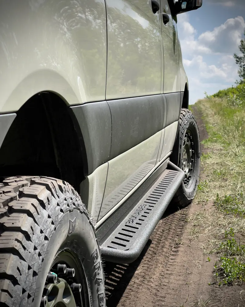 Apex - Rock Sliders / Side Steps - 144 - Drop Down - Steel 1