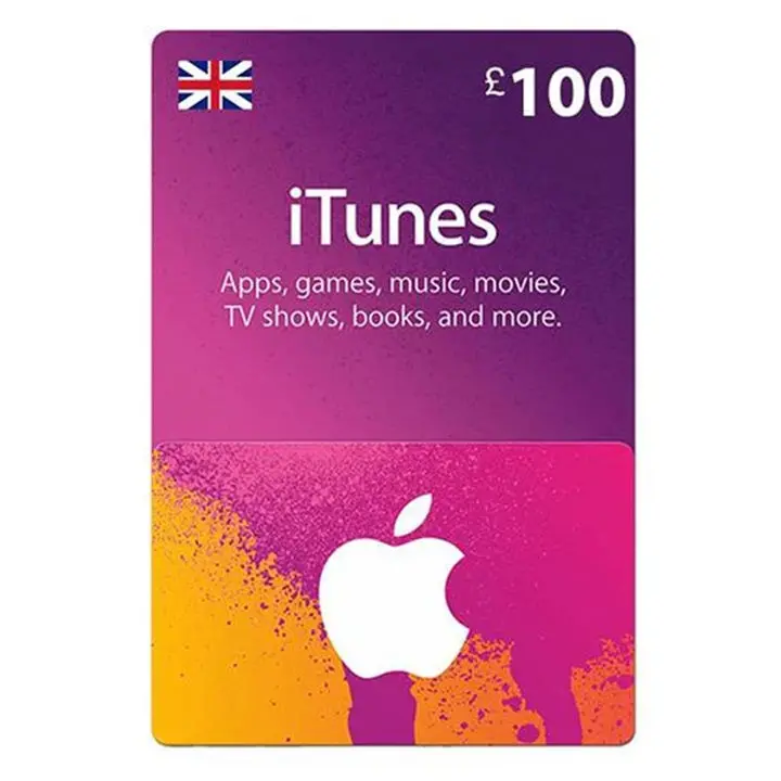 Apple Itunes Gift Card £100 - Uk (Sms Delivery) 1