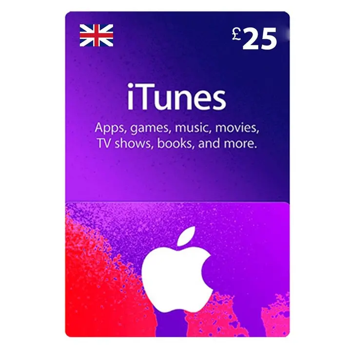 Apple Itunes Gift Card £25 - Uk (Sms Delivery) 1