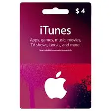 Apple Itunes Gift Card 4$ - Usa (Send By Sms) 1