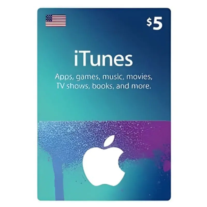 Apple Itunes Gift Card 5$ - Usa (Send By Sms) 1