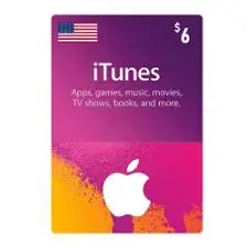 Apple Itunes Gift Card 6$ - Usa (Send By Sms) 1