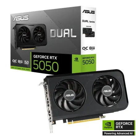 Asus Dual Rtx 5050 Oc 8Gb Graphic Card - Black 1