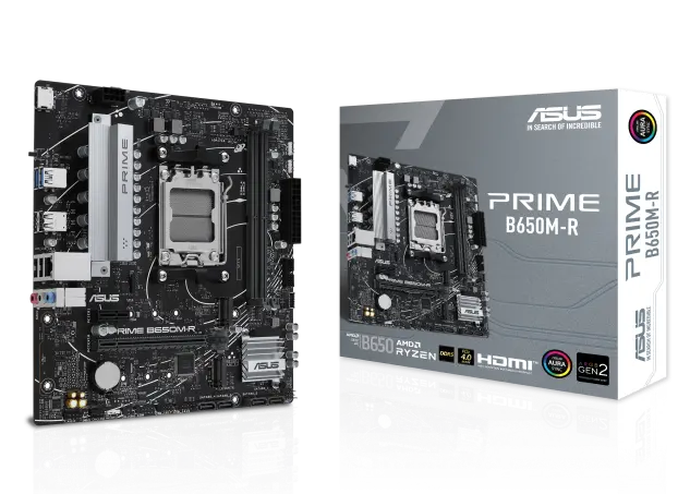 Asus Prime B650m-R Amd Ddr5 Micro-Atx Motherboard, Black 1