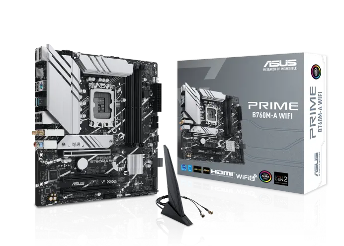 Asus Prime B760m-A Wifi, Lga1700, Matx Motherboard 1