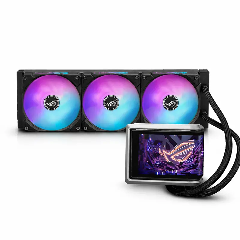 Asus Rog Ryuo Iv Slc Curve 6.67-Inch Amoled 2K 60Hz 360Mm Cpu Liquid Cooler, Black 1