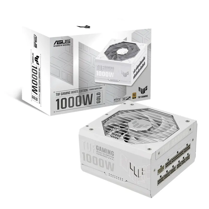 Asus Tuf Gaming 1000W Gold Power Supply - White 1