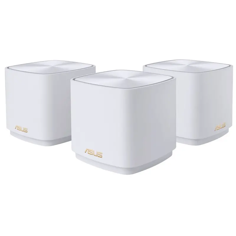 Asus Zenwifi Xd4 Ax1800 Wifi Mini Wireless Router, Gigabit Ethernet Tri-Band, Wifi 6, 2.4 Ghz/5 Ghz, 2X Gigabit Lan, White, Pack Of 3 1