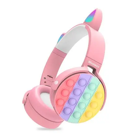 Auricular Ledstar Bluetooth Cat Popit Ct-950  - Pink 1