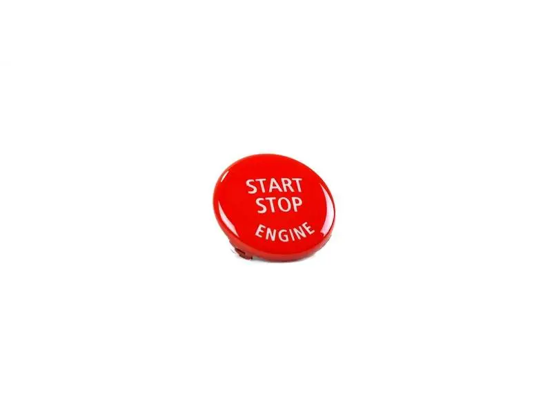 Autotecknic - Bright Red Start Stop Button - Bmw E9x M3 1