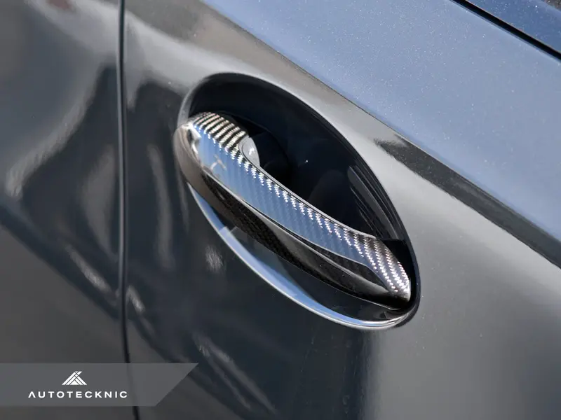 Autotecknic - Dry Carbon Door Handle Trim Set - Bmw G80 M3 1
