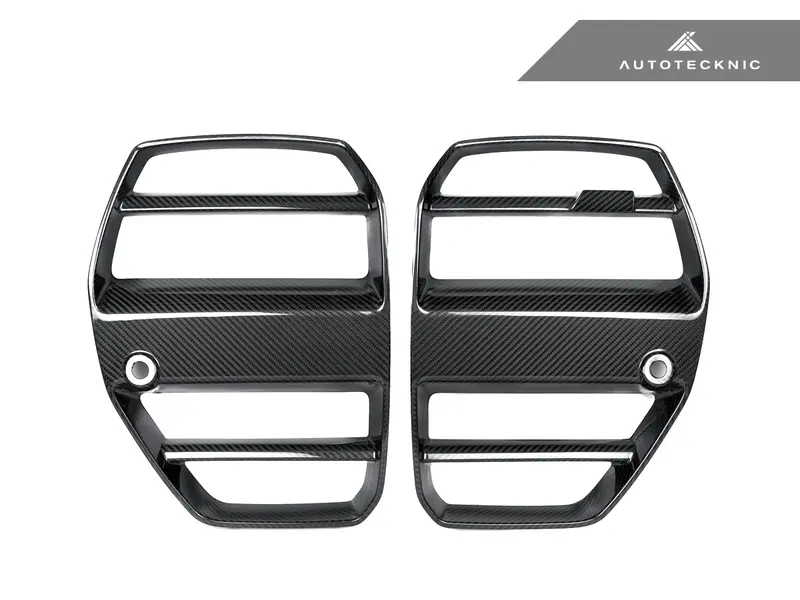 Autotecknic - Dry Carbon Podium V1 Front Grille Set - Bmw G8x M3/M4 1