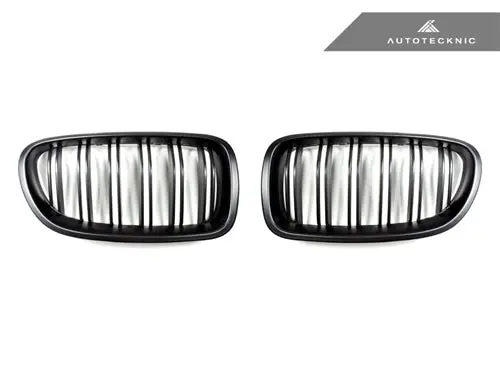 Autotecknic - Dual-Slats Stealth Black Front Grille Set - Bmw F10 M5 1