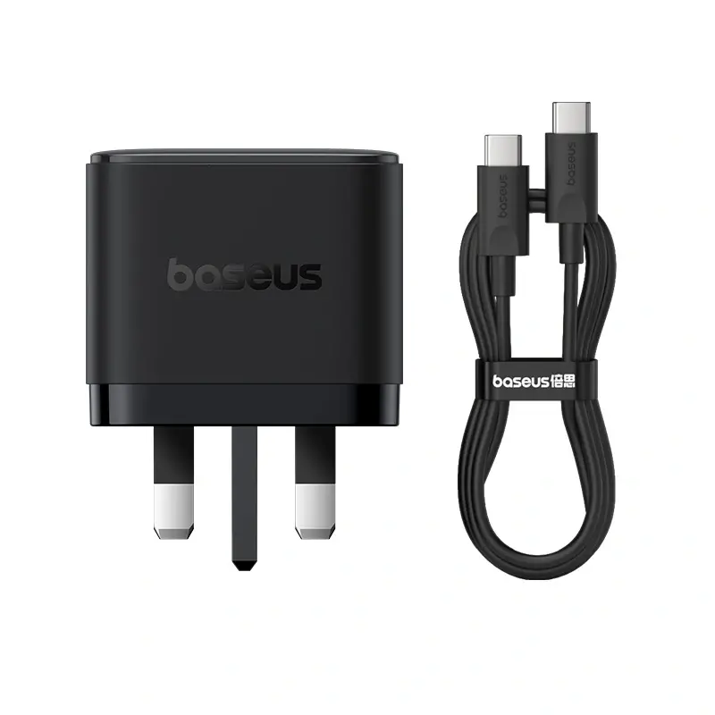 Baseus Palm Fast Charger 2C+U 65W - Cluster Black
(With Baseus Cable Usb-C To Usb-C 100W) 1