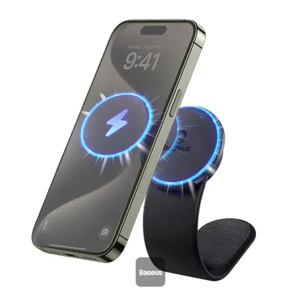 Baseus Primetrip C02 Pro Magnetic Wireless Charging Car Mount 15W - Cluster Black 1