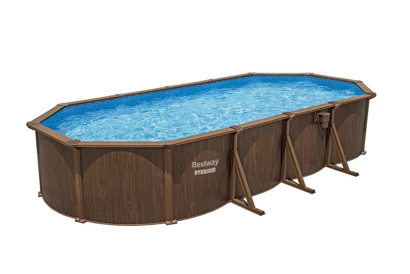 Bestway 7.32M X 3.66M X 1.32M Oval Pool Set (One Pool, Sand Filter Pump(220-240V),Skimmer,Safety Ladder,Cover,Ground Cloth,Chemconnect Dispenser,Delivered On Pallet)  561Cw 1