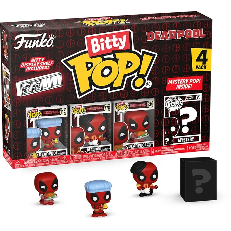 Bitty Pop! Marvel: Deadpool - Bathtime 4Pk 1