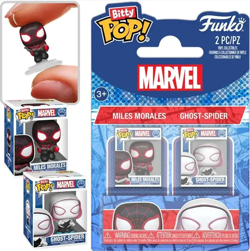 Bitty Pop! Marvel: Spider-Man - Miles Morales And Stacy Gwen 2Pk 1