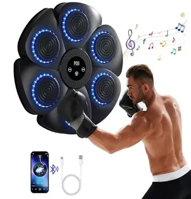 Black Bull Smart Interactive Boxing Target Trainer With Led And Bluetooth Umsb111 1