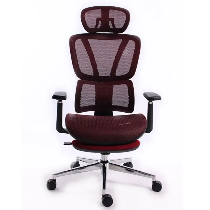 Black Bull Umgc6001 Mesh Office And Gaming Chair With Footrest , Adjustable Headrest Up & Down  3D Armrest  , Load Weight: 130Kg , Black / Red (Assembly Not Included) 1
