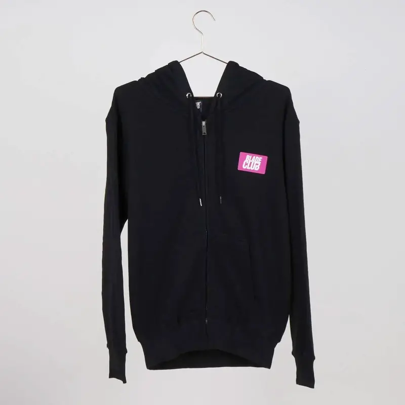 Blade Club Team Wax Zip Up Black Hoody 1