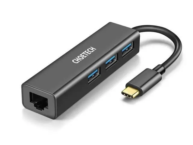 Choetech 4-In-1 Usb-C Hub - Black 1