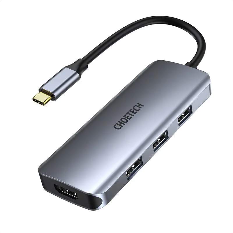 Choetech 7 In 1 Usb C Hub - Silver 1