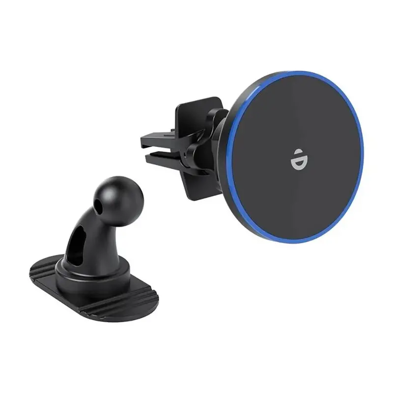 Choetech Magnetic Holder T208-F 15W Wireless Car Charger Vent Dashboard Mount – Magsafe Compatible – Black 1