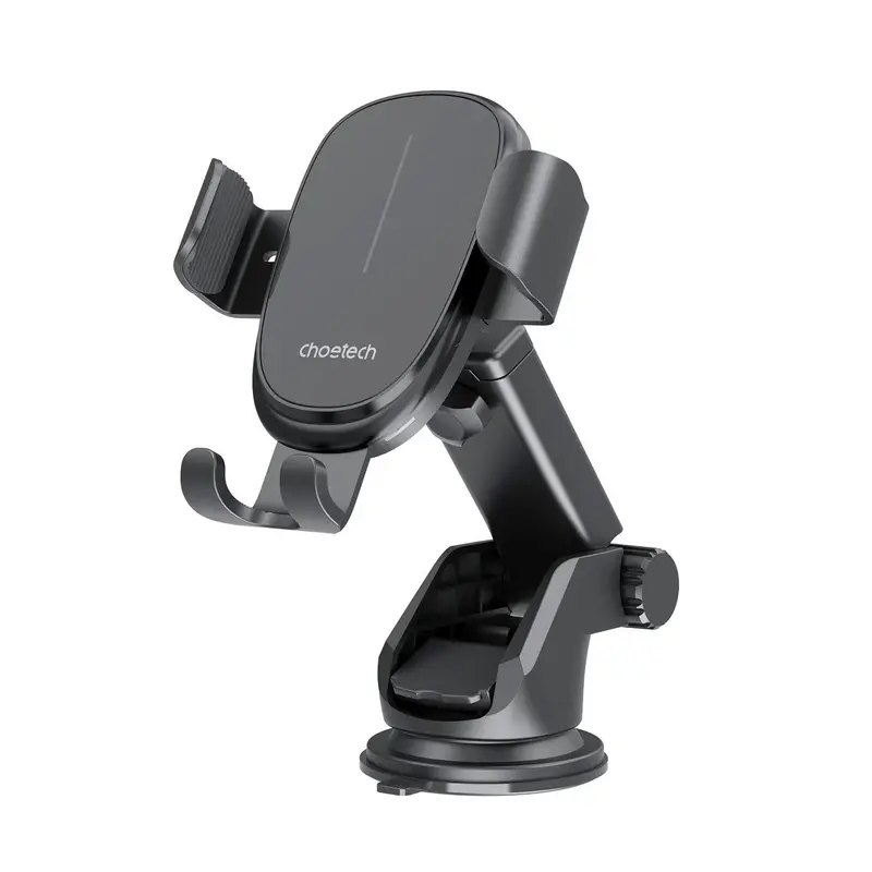 Choetech Model T203-F 15W Fast Wireless Car Charger Phone Holder - Black 1
