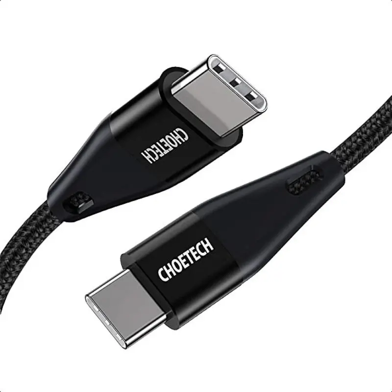 Choetech Pd 60W Usb-C To Usb-C Cable, 1.2M Black 1