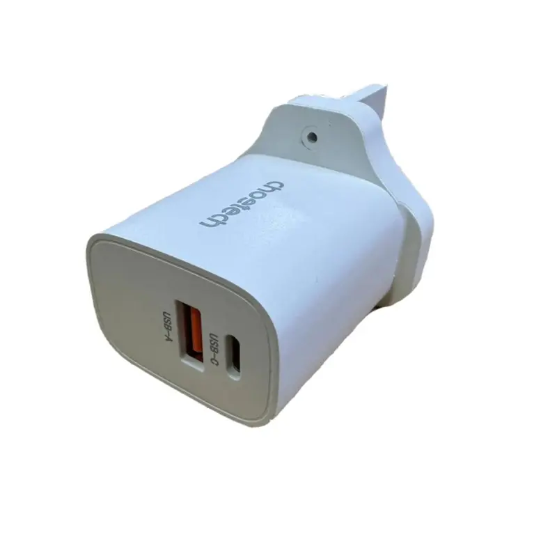 Choetech Pd20w Dual-Port Wall Charger - White 1