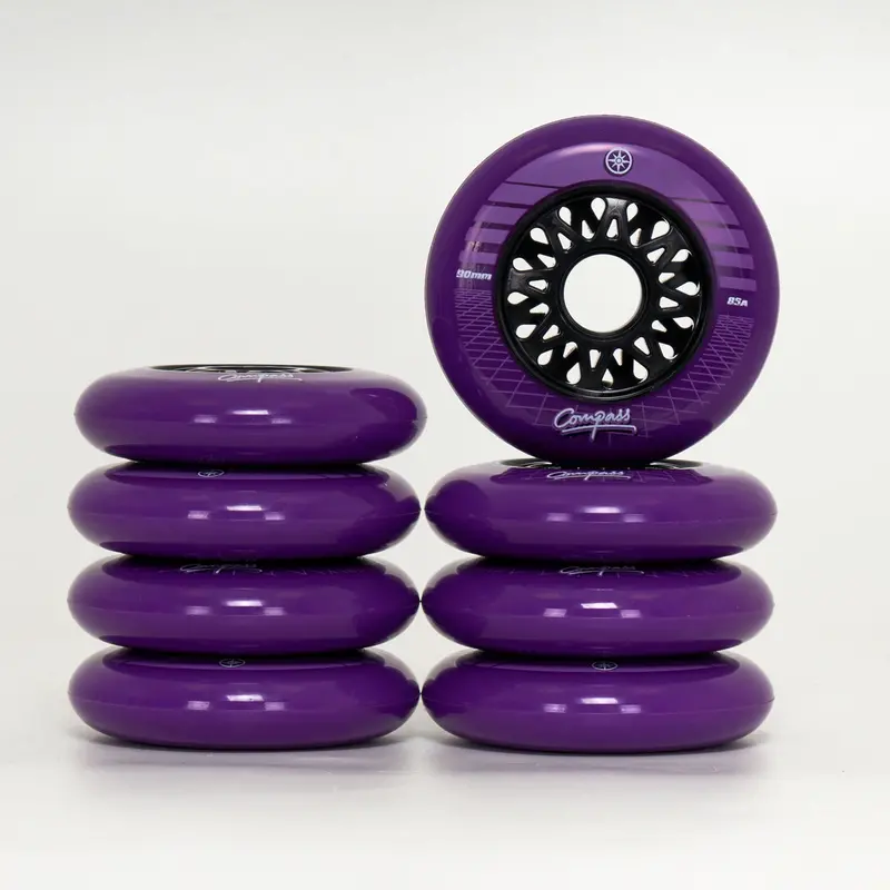 Compass Synthwave 90Mm Wheels - Purple (8-Set) 1