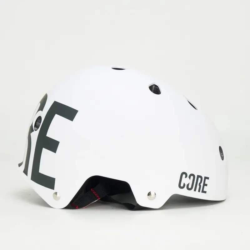 Core Street Helmet - White With Black Decal 1