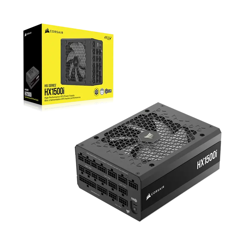 Corsair Hx1500i Fully Modular Ultra-Low Noise Platinum Atx 1500W Power Supply (Uk) - Black 1