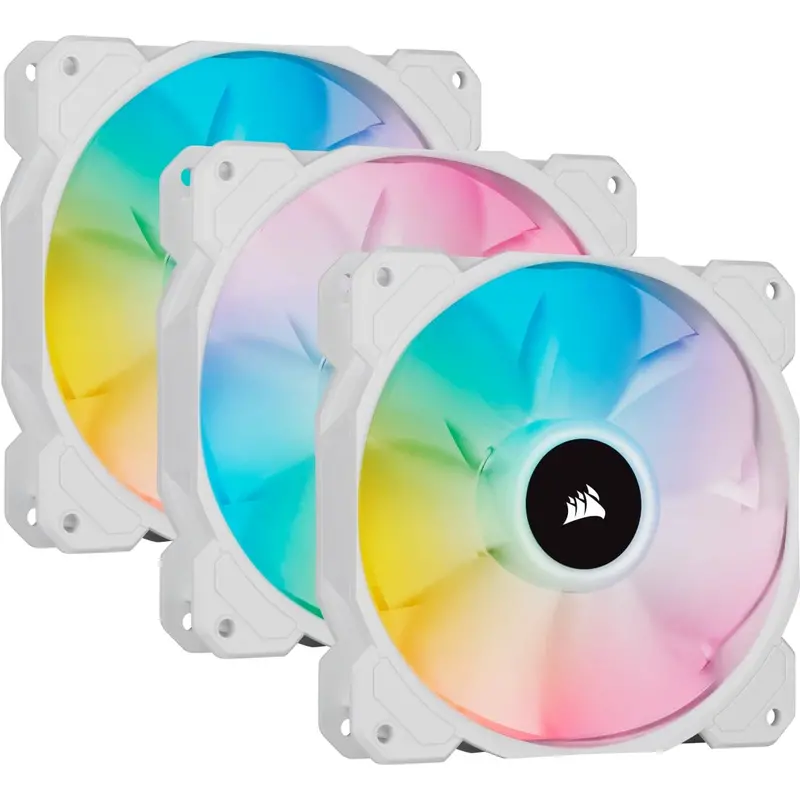 Corsair Icue Sp120 Rgb Elite Performance 120Mm Pwm Fan - White 1
