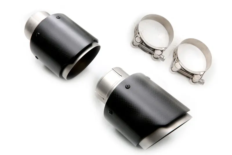 Cp-E Carbon Fiber Ford Focus Rs Exhaust Tips (Cut Edge) 1