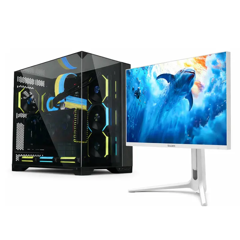 Custom Gaming Pc Bundle I9-14900K, Rtx 5080 16Gb, 32Gb Ddr5, 2Tb Ssd, With Sades Rs-Dolphin 27" Dual Mode: Uhd (4K) 3840X2160 160Hz, Fhd 320Hz, Hdmi 2.1, 0.5Ms, Ips Flat Monitor 1
