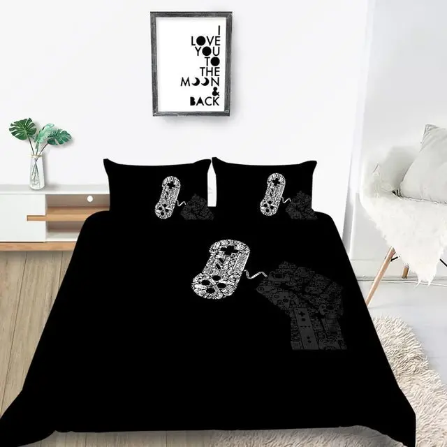Demon Black Cool Classic Fashionable Game Duvet Cover King Queen Twin Full Single Double Unique Design Bed & Pillow Sheet 1